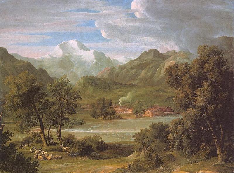 Joseph Anton Koch The Lauterbrunnen Valley France oil painting art